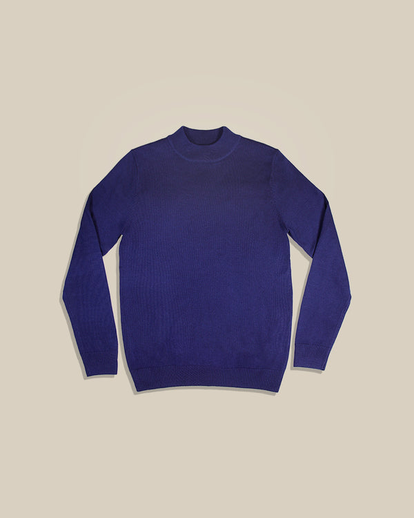 Men's half neck solid DMC Sweater