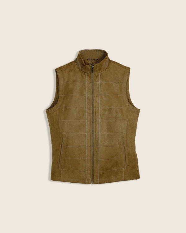 Men's suede vest